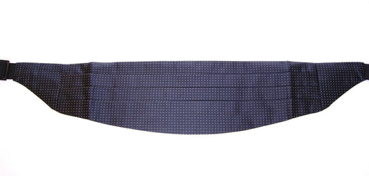 Dolce & Gabbana Blue Waist Smoking Tuxedo Cummerbund Men's Belt