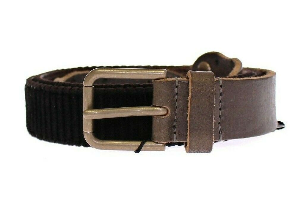 Dolce & Gabbana Brown Leather Logo Cintura G��rtel Men's Belt