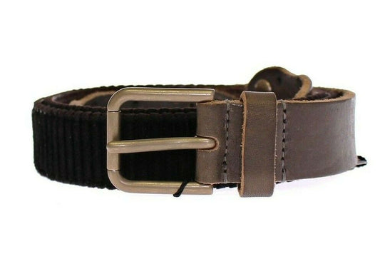 Dolce & Gabbana Brown Leather Logo Cintura G��rtel Men's Belt