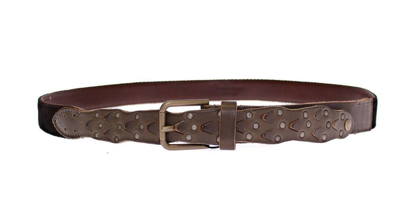 Dolce & Gabbana Brown Leather Logo Cintura G��rtel Men's Belt