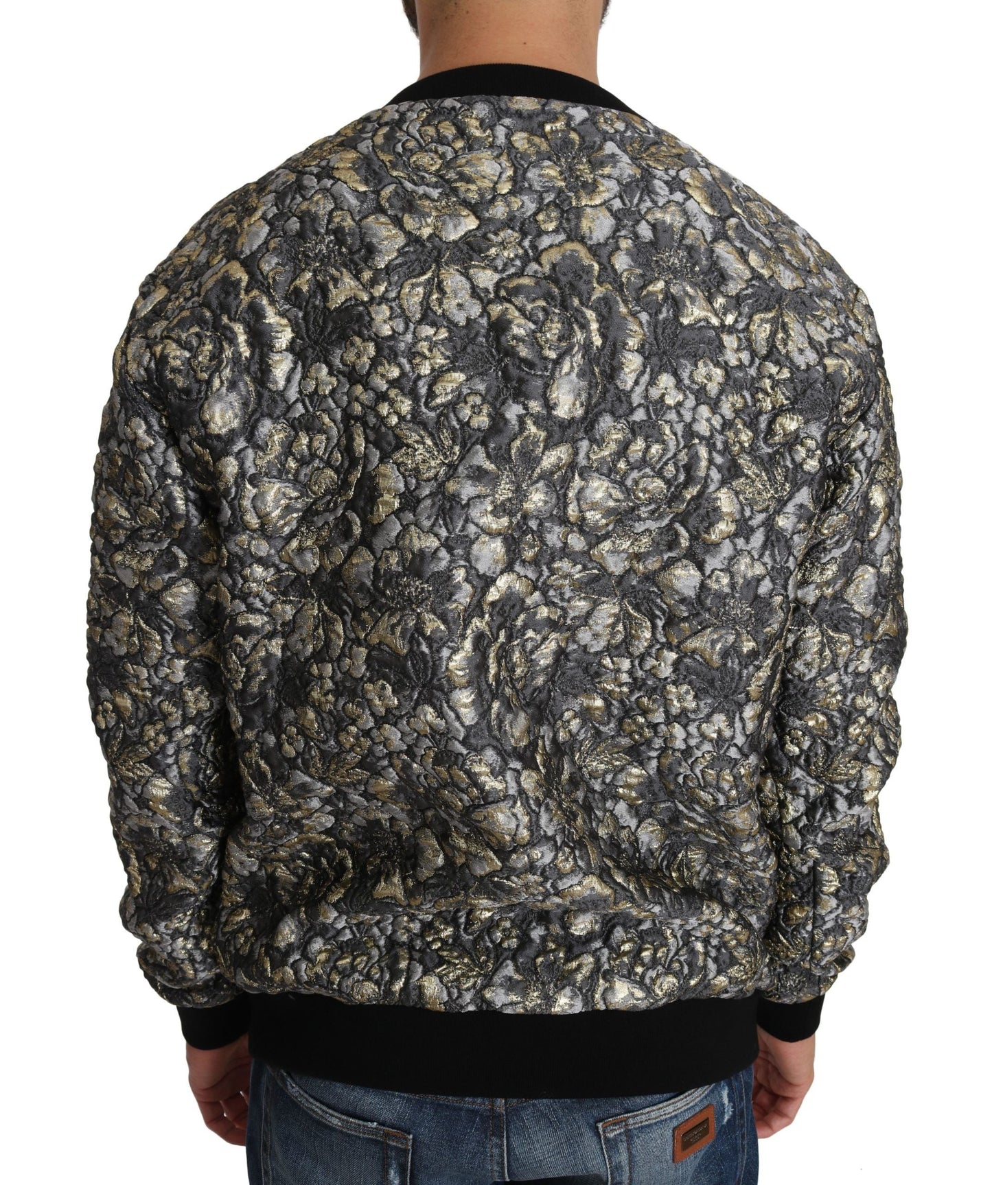 Dolce & Gabbana Multicolor SAMBA Jacquard Palmtree Pullover Men's Sweater