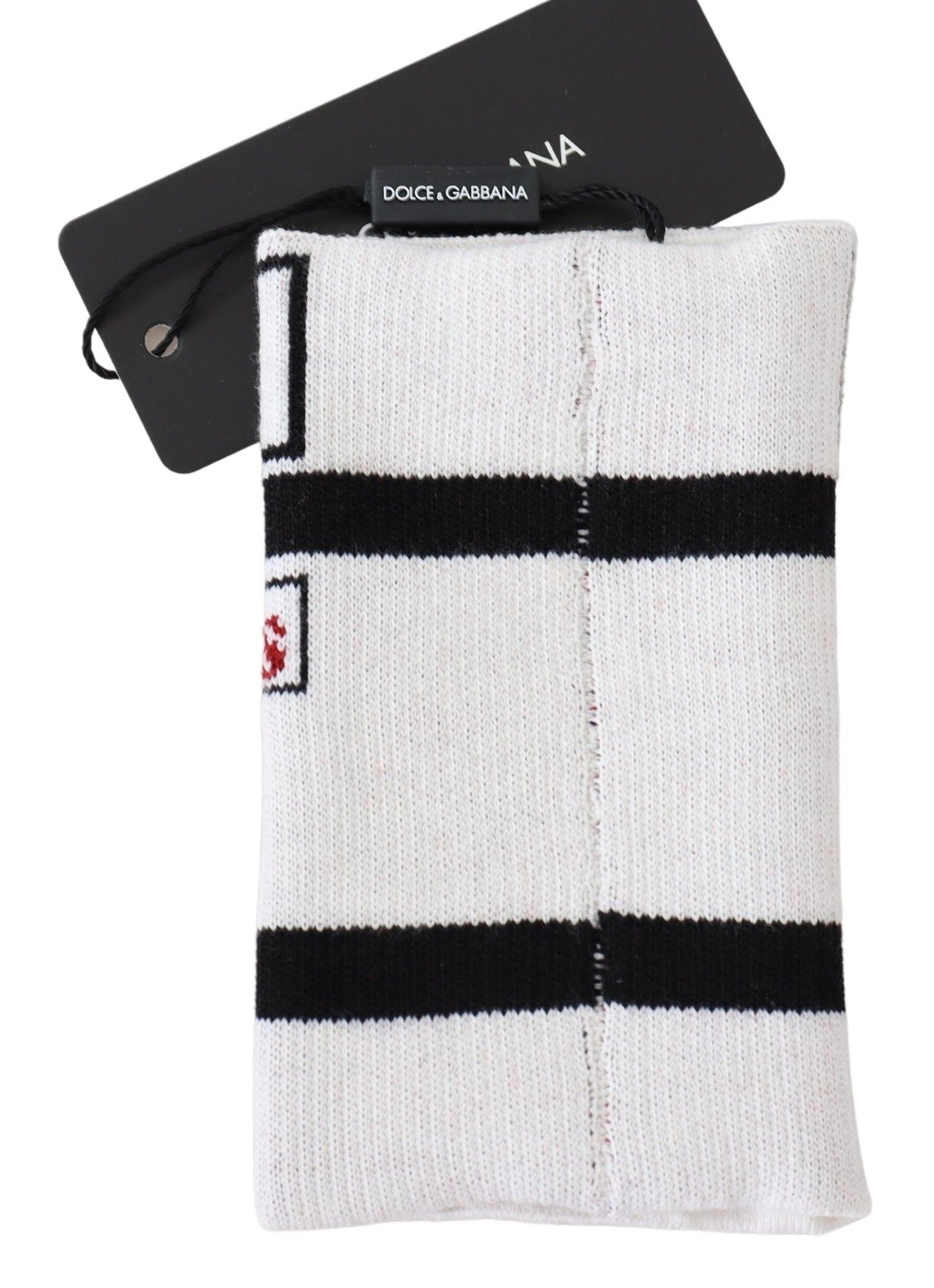Dolce & Gabbana Multicolor Wool Knit D&G Love Wristband Men's Wrap