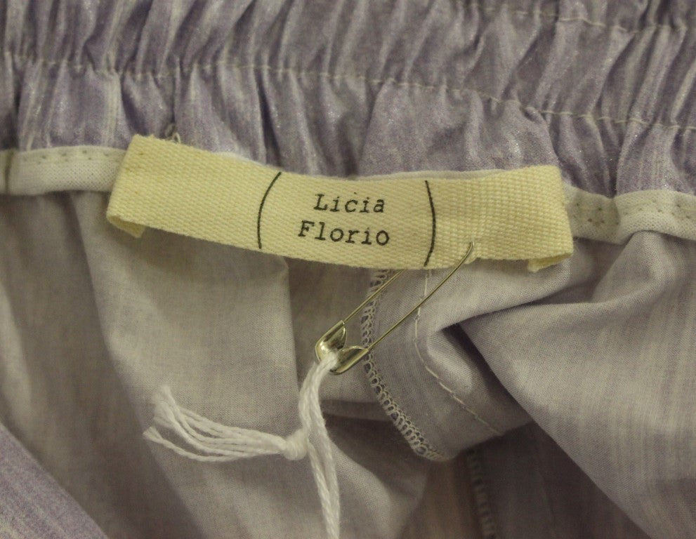 Licia Florio Purple Above-Knee Wrap Women's Shorts