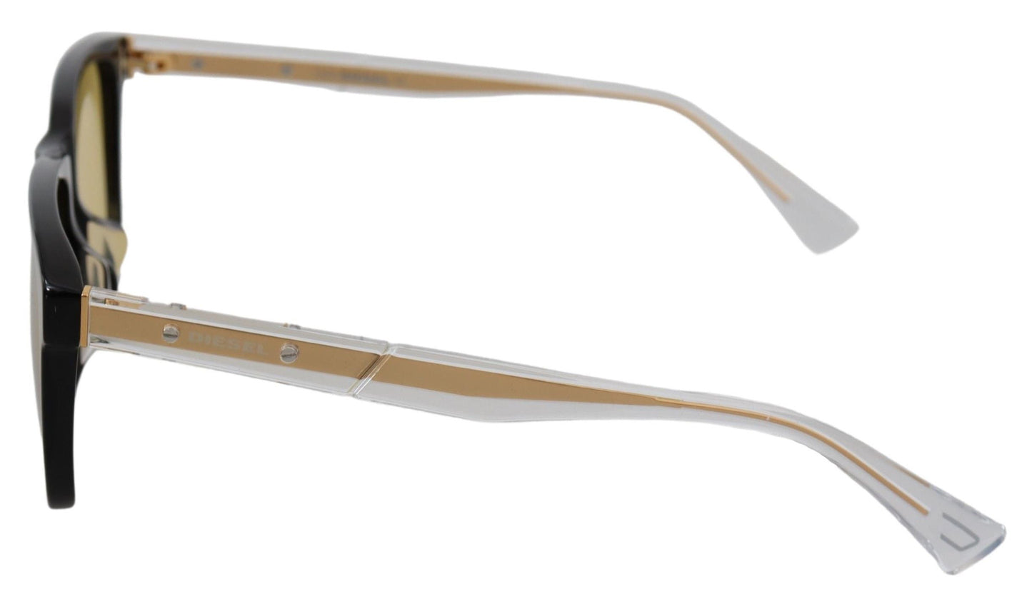 Diesel Black Frame DL0330-D 01E 57 Yellow Transparent Lenses Women's Sunglasses