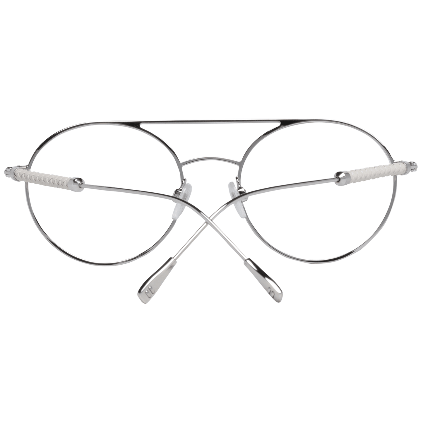 Tod's White Metal & Leather Glasses Women's (Frames)