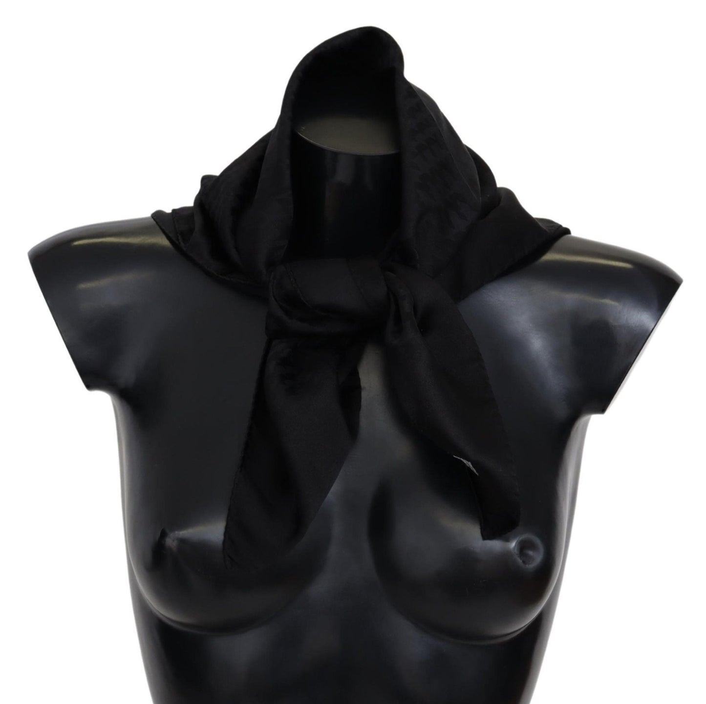 Missoni Black Wool Knit Unisex Neck Wrap Shawl Men's Scarf