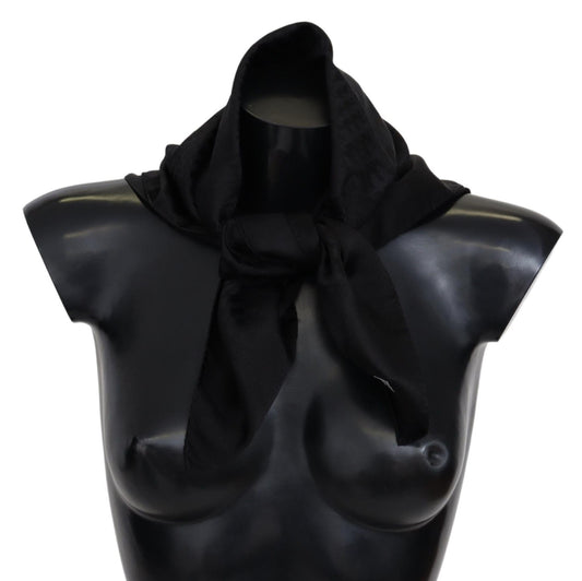 Missoni Black Wool Knit Unisex Neck Wrap Shawl Men's Scarf