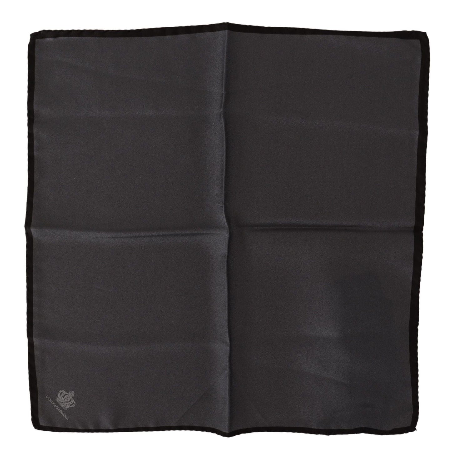 Dolce & Gabbana Gray 100% Silk Square Men's Gray 100% Silk Square Men's Handkerchief