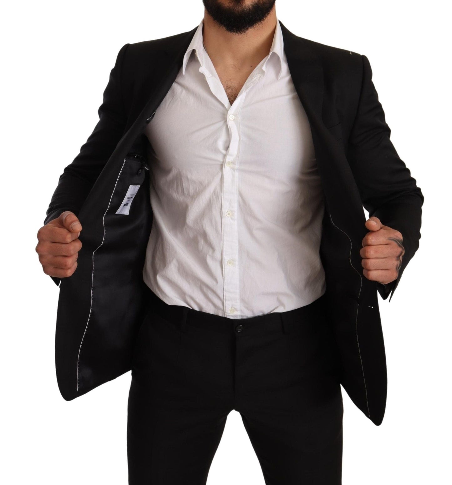 Dolce & Gabbana Black Check MARTINI SLIM FIT 2 Piece Men's Suit