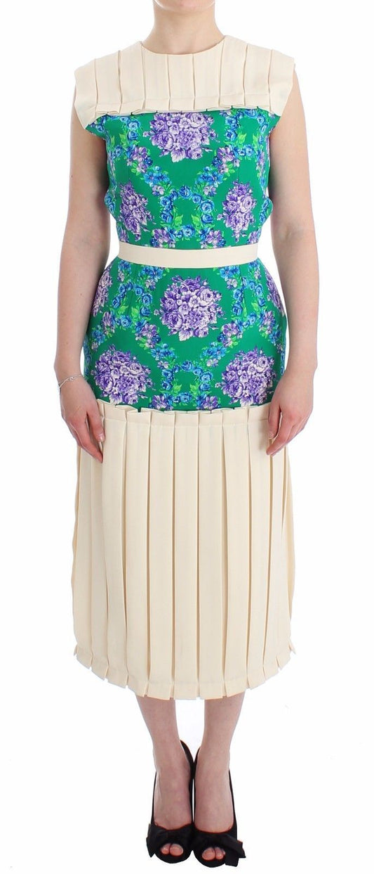 Caterina Gatta Multicolor Dress Women's Floral Sleeveless Women's Gown