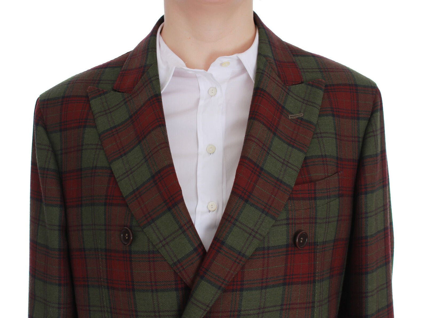 BENCIVENGA Green Wool Double Breasted Women's Bordeaux
