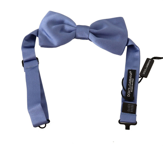 Dolce & Gabbana Purple 100% Silk Adjustable Neck Papillon Bow Men's Tie