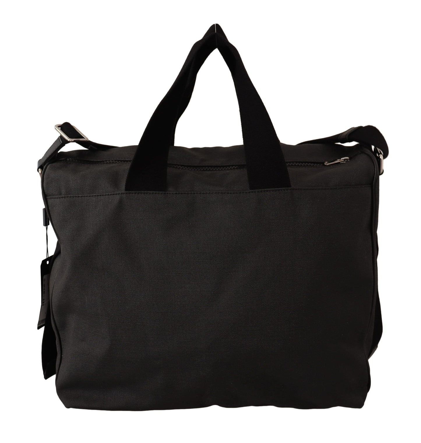 Dolce & Gabbana Black Denim Leather Shoulder Strap Messenger Men's Bag