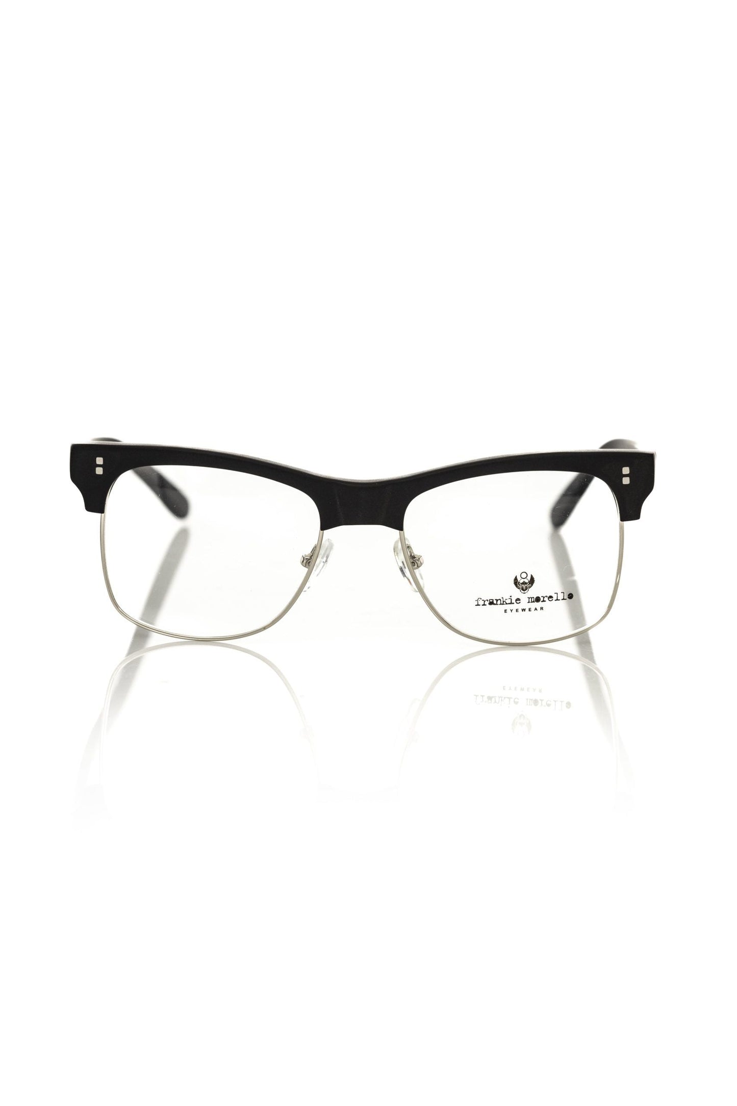 Frankie Morello Black Metallic Men's Eyeglass Men's Frame