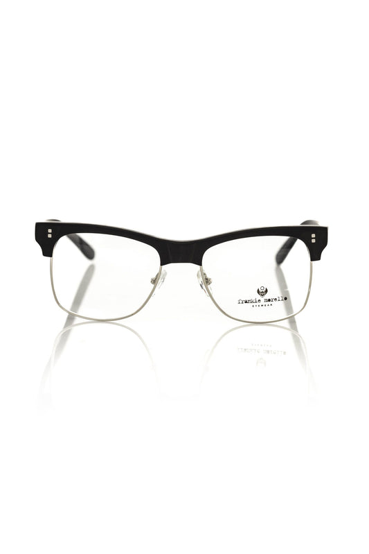 Frankie Morello Black Metallic Men's Eyeglass Men's Frame