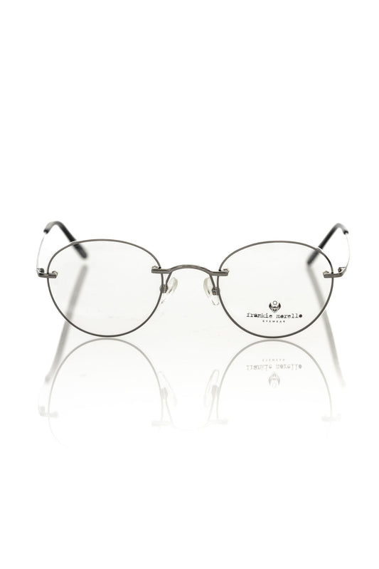 Frankie Morello Gray Metallic Men's Eyeglass Men's Frame
