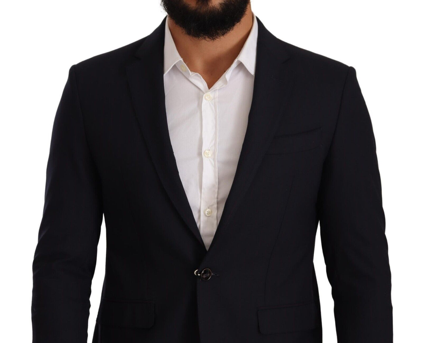 Domenico Tagliente Black Single Breasted One Button Suit Men's Jacket