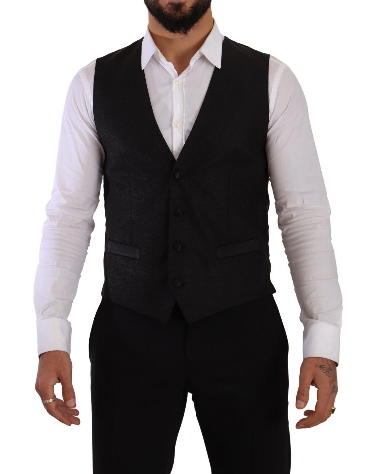 Dolce & Gabbana Black Slim Fit 2 Piece SICILIA Men's Blazer