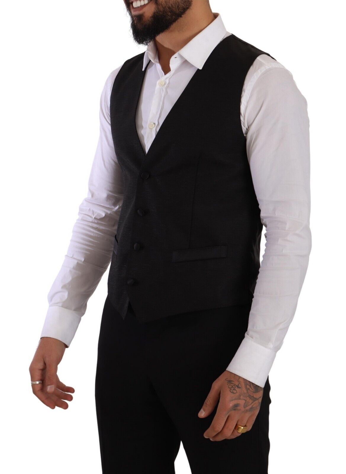 Dolce & Gabbana Black Slim Fit 2 Piece SICILIA Men's Blazer