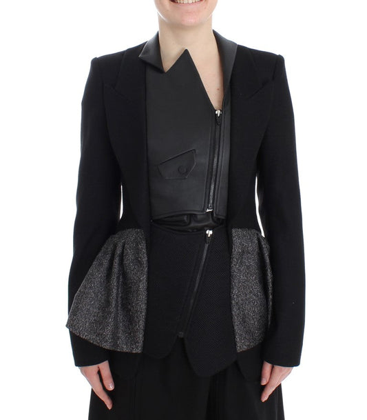 KAALE SUKTAE Black Short Blazer Coat Biker Women's Jacket