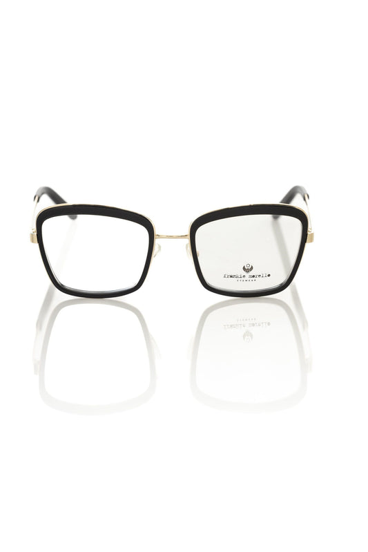 Frankie Morello Black Metallic Women's Eyeglass Women's Frame