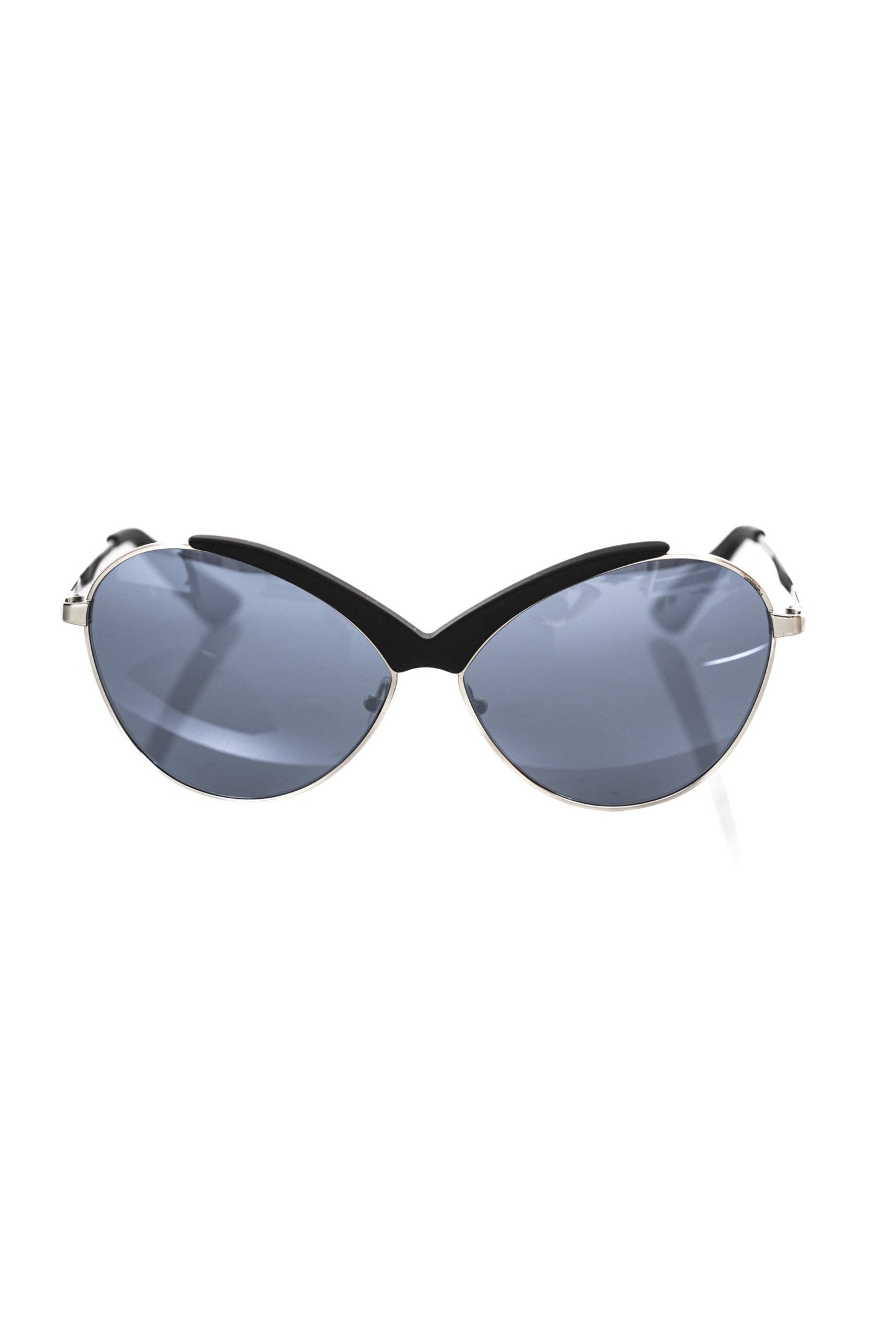 Frankie Morello Black Metallic Women Women's Sunglasses