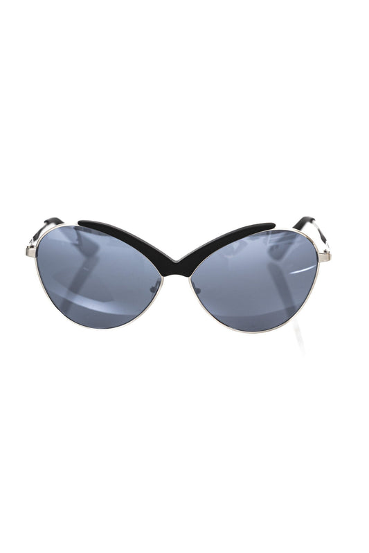 Frankie Morello Black Metallic Women Women's Sunglasses