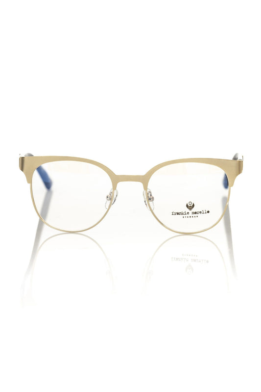 Frankie Morello Gold Metallic Women's Eyeglass Women's Frame