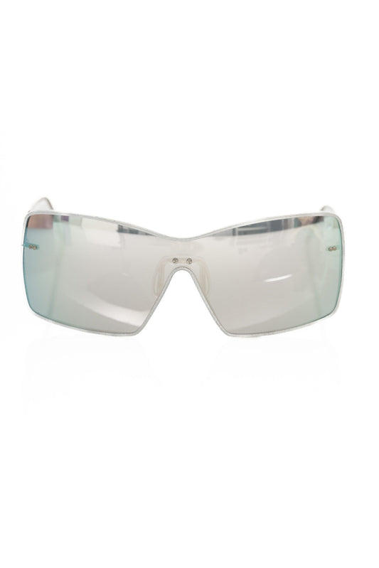 Frankie Morello Silver Metallic Fiber Women Women's Sunglasses