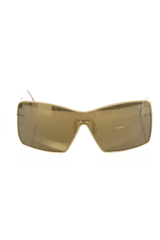 Frankie Morello Gold Metallic Fiber Women Women's Sunglasses