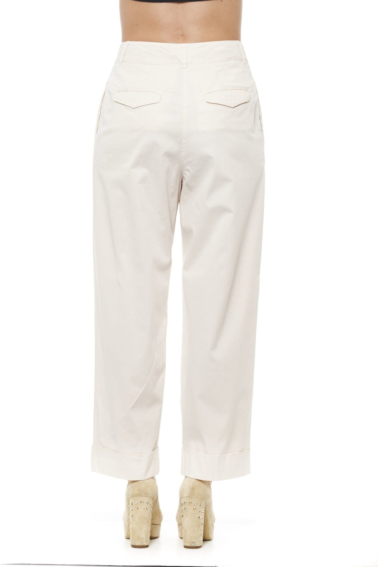 Peserico Beige Cotton Jeans & Women's Pants