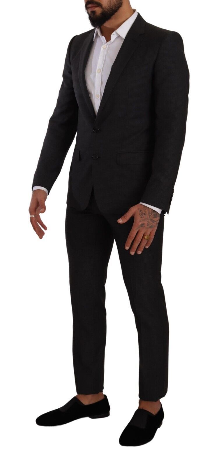 Dolce & Gabbana Black MARTINI Single Breasted 2 Piece Men's Suit