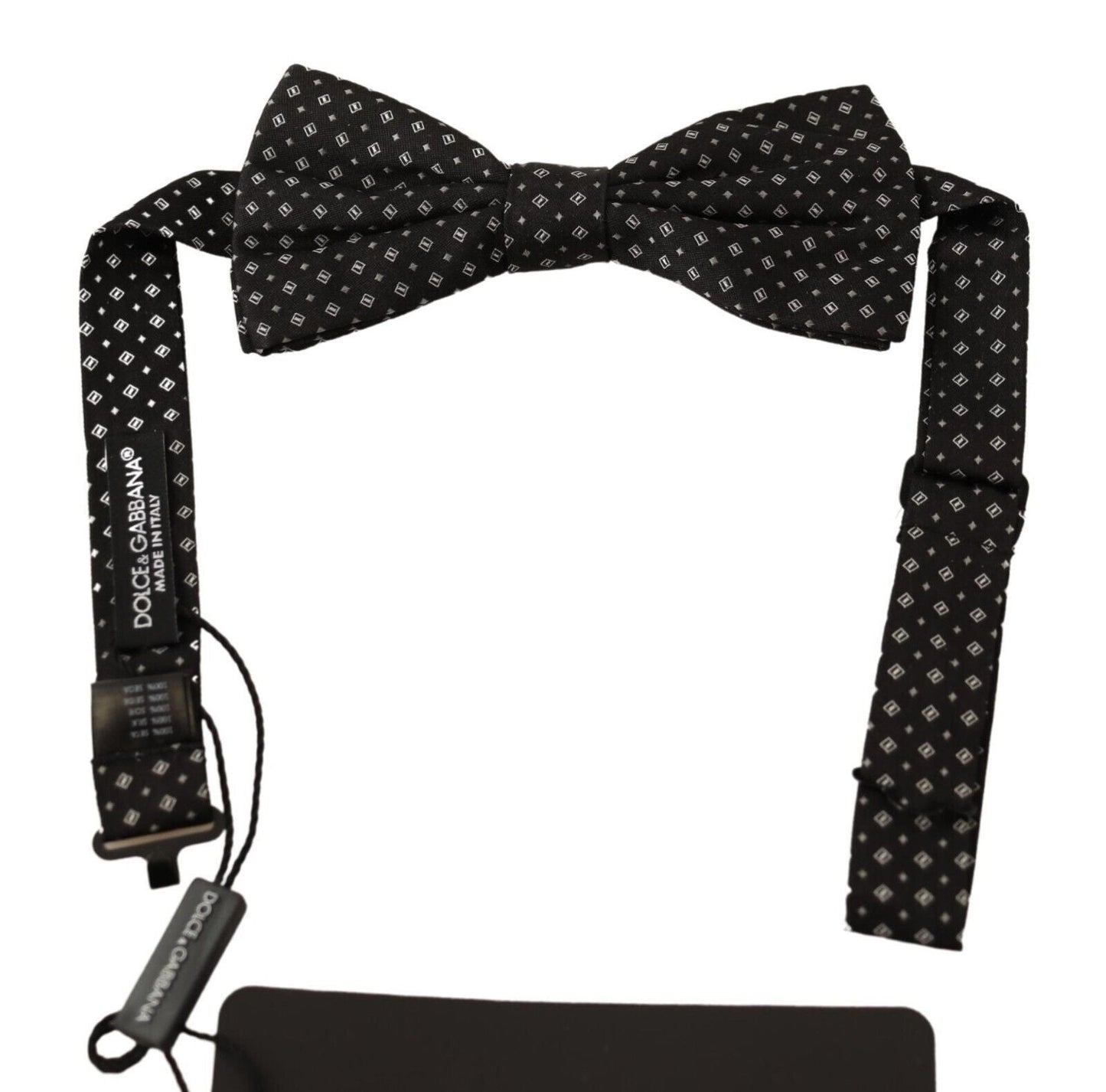 Dolce & Gabbana Black 100% Silk Adjustable Neck Papillon Men's Tie