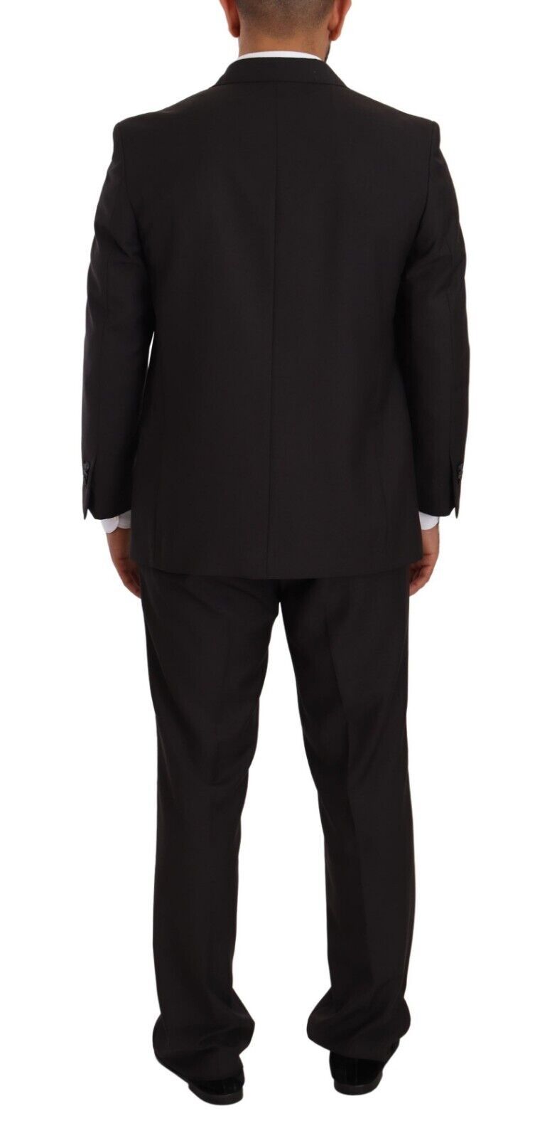 Domenico Tagliente Gray Polyester Single Breasted Formal Men's Suit