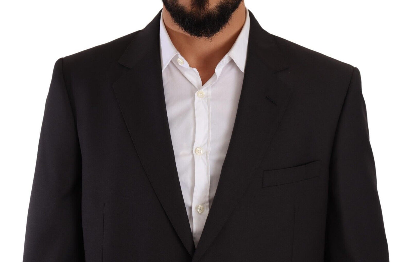 Domenico Tagliente Gray Polyester Single Breasted Formal Men's Suit