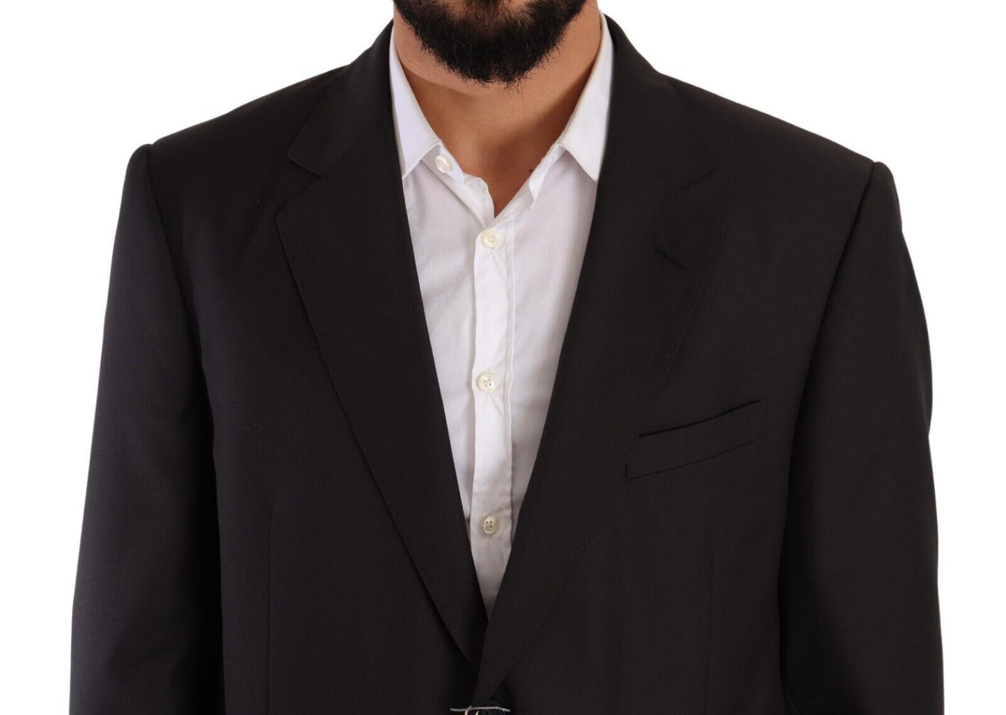 Domenico Tagliente Gray Polyester Single Breasted Formal Men's Suit