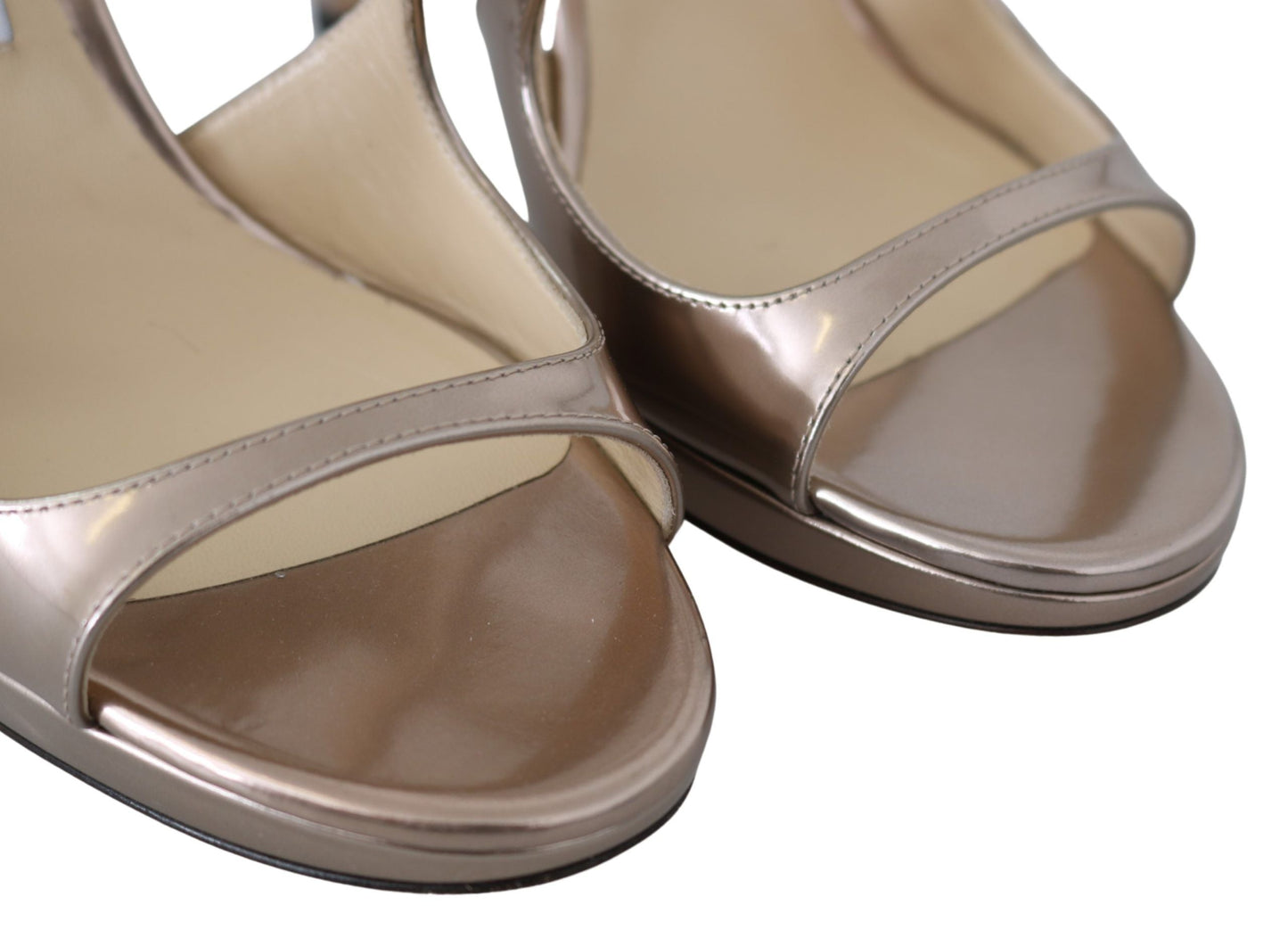 Jimmy Choo Ballet Pink Leather Lance Sandals Women's Pumps