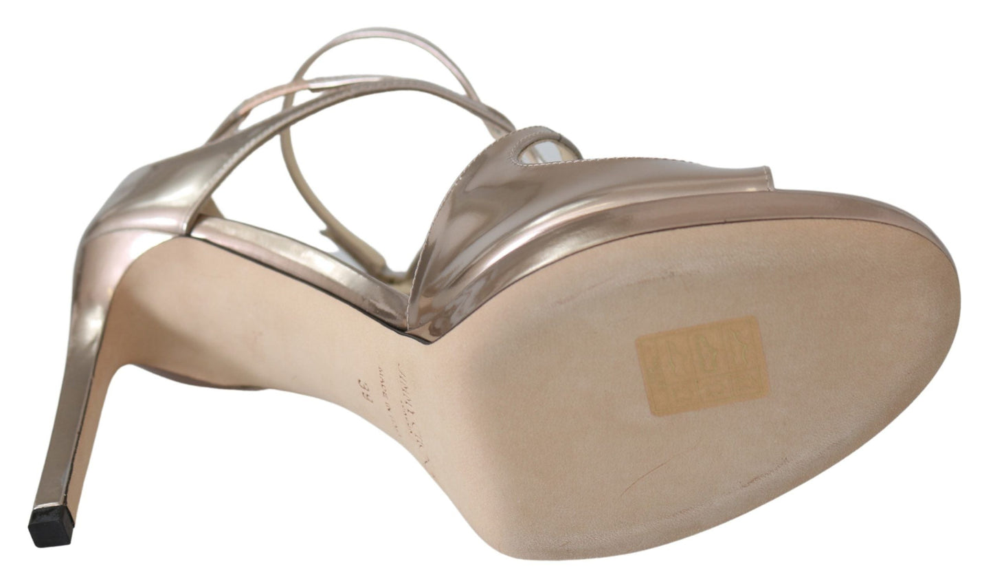 Jimmy Choo Ballet Pink Leather Lance Sandals Women's Pumps