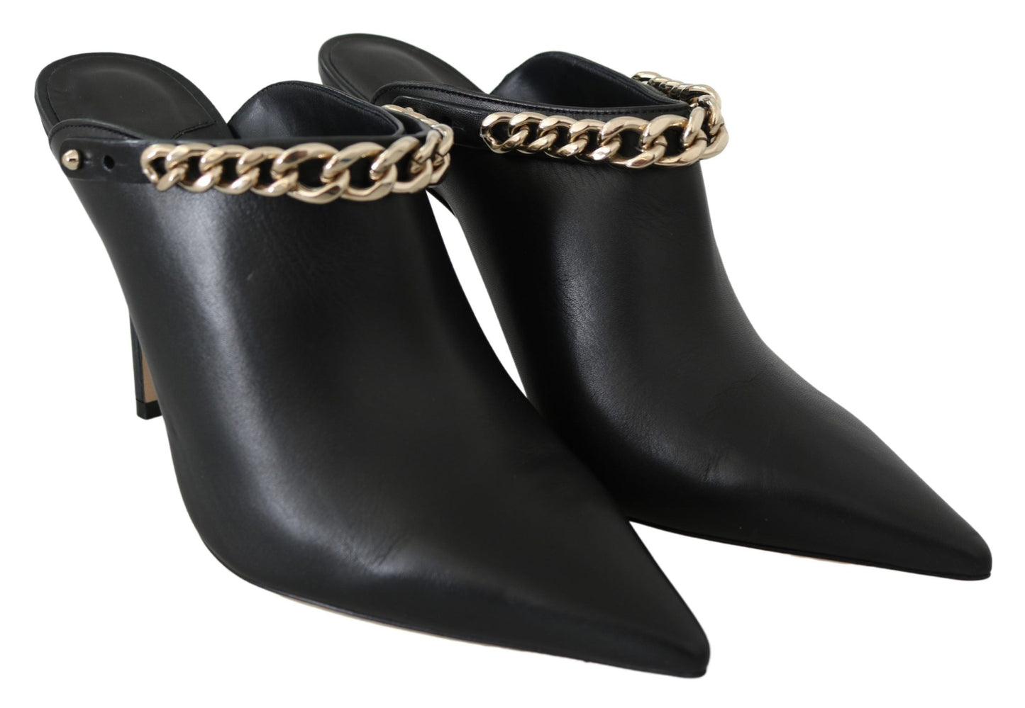 Jimmy Choo Black Calf Leather Lexx Pumps Women's Shoes