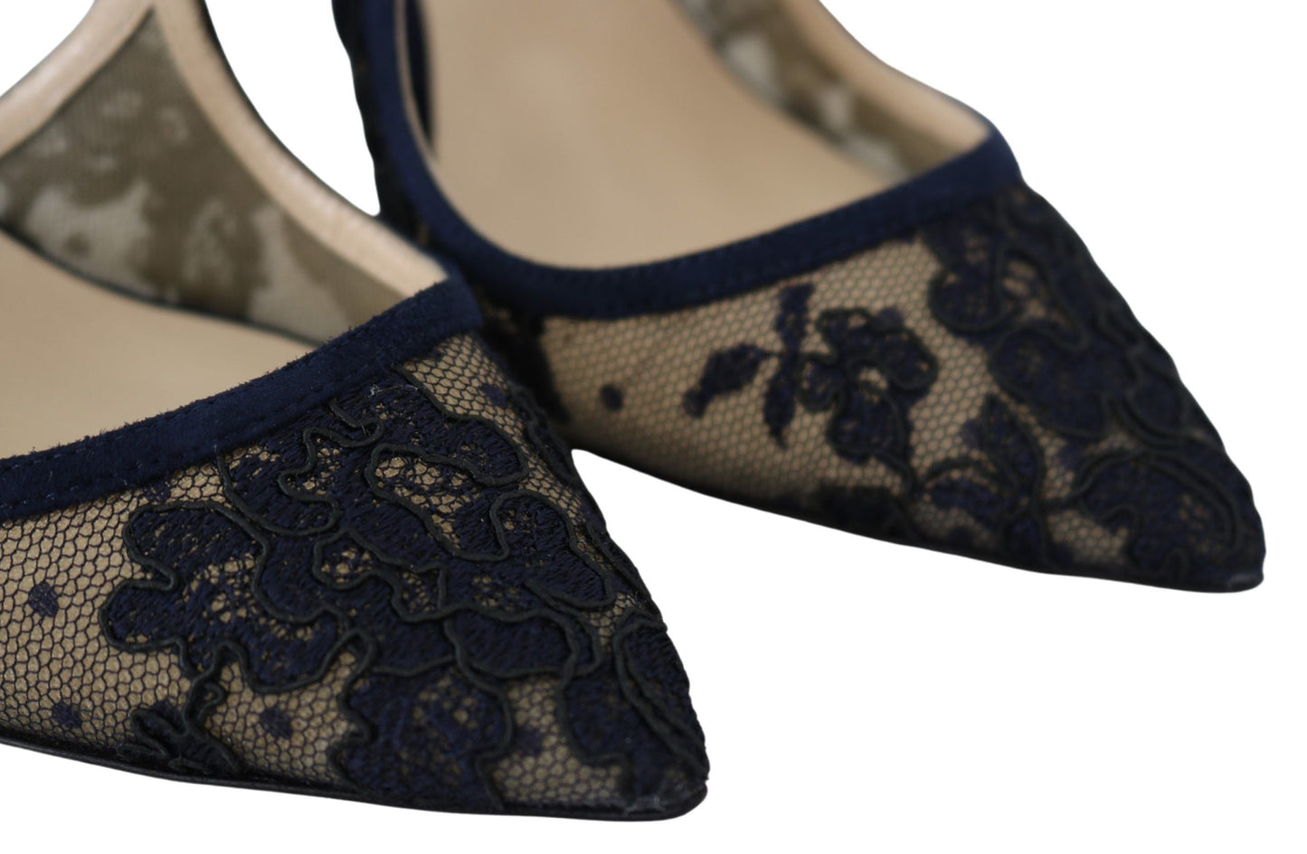 Jimmy Choo Navy Blue Lancer 85 Sandals Women's Pumps