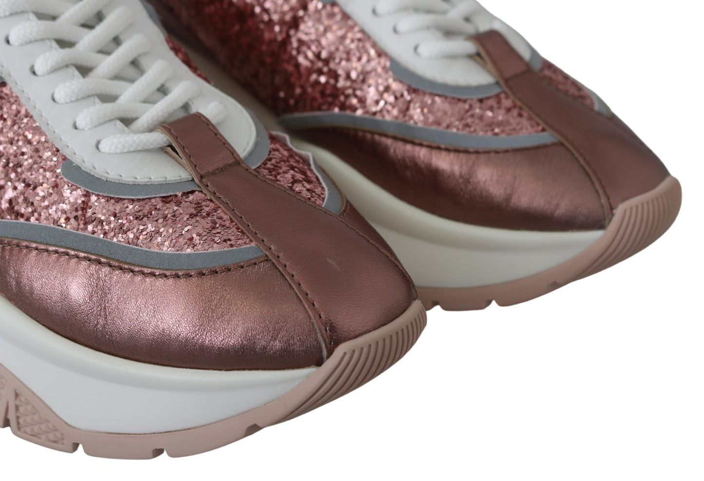 Jimmy Choo Pink Candyfloss Leather Raine Women's Sneakers
