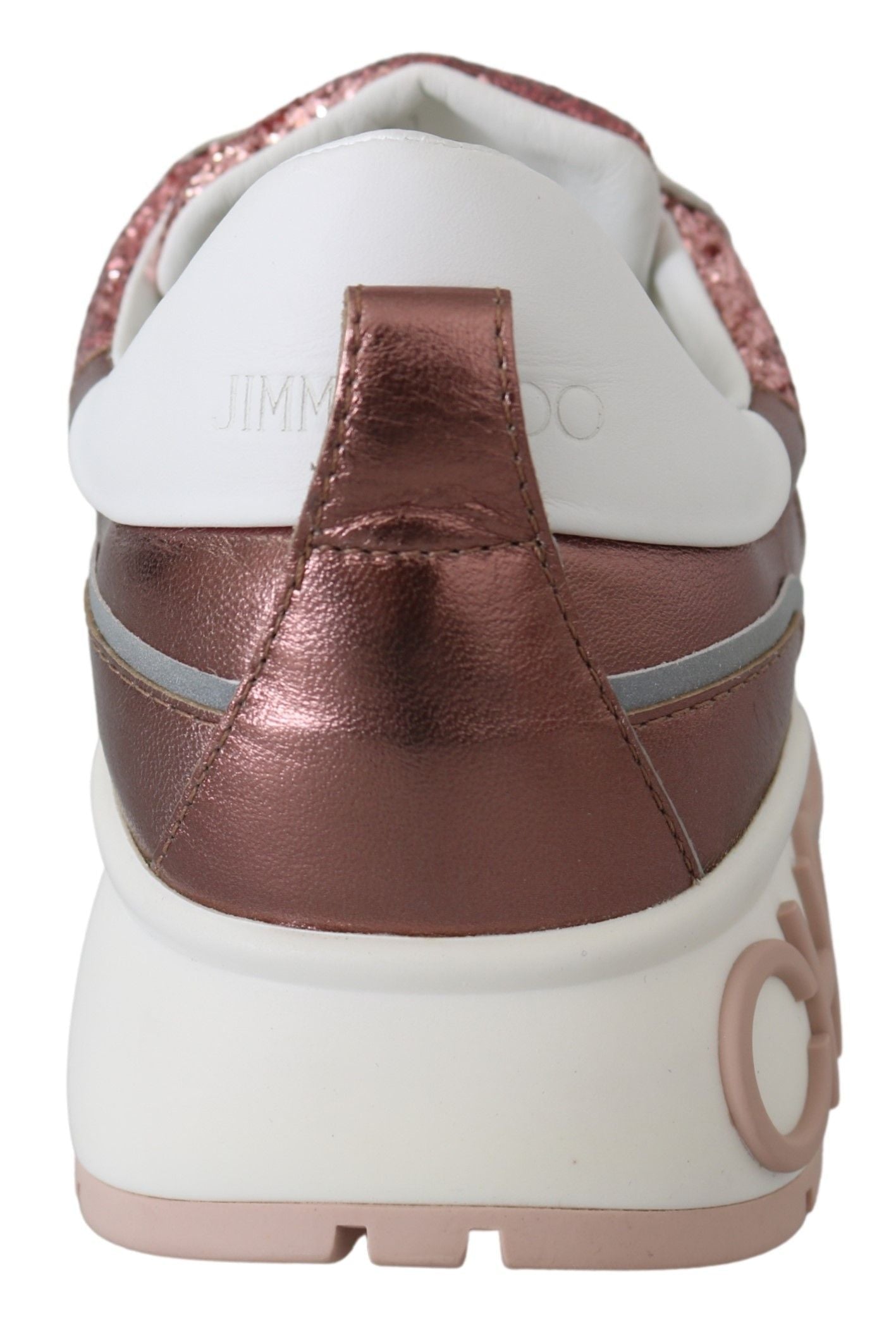 Jimmy Choo Pink Candyfloss Leather Raine Women's Sneakers