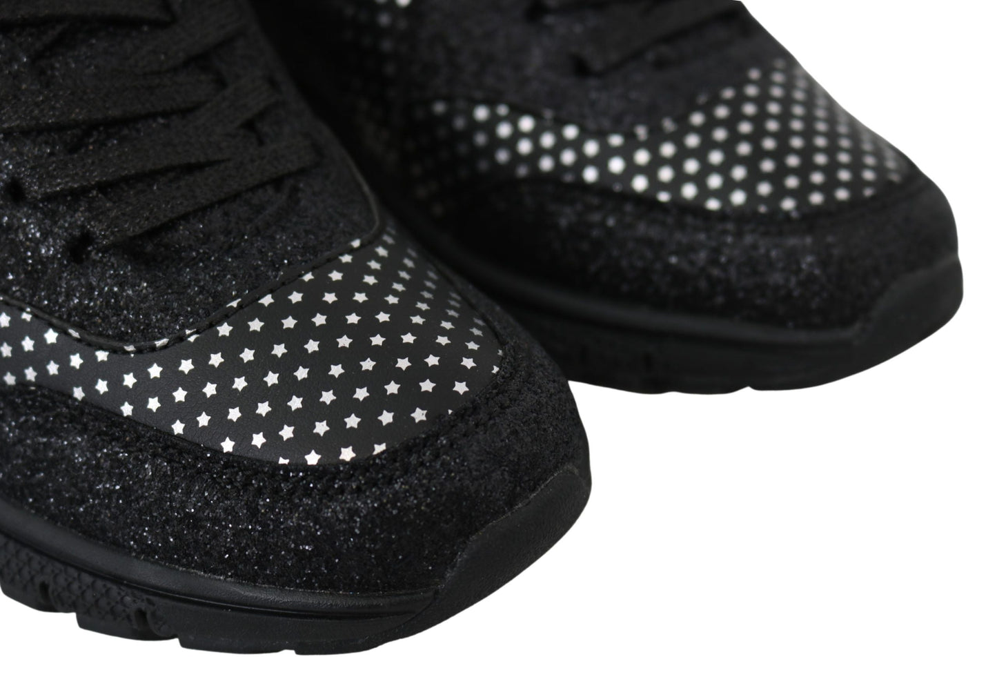 Plein Sport Black Polyester Runner Jasmines Sneakers Women's Shoes