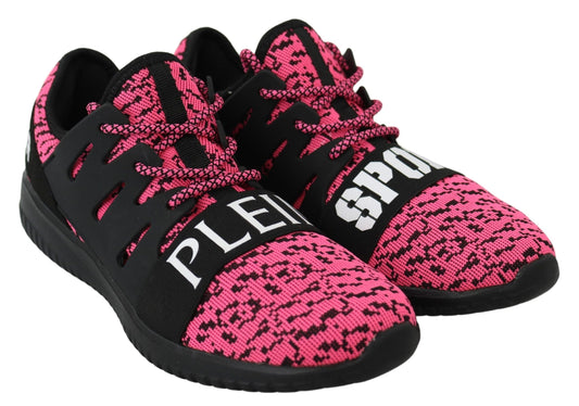 Plein Sport Pink Blush Polyester Runner Joice Sneakers Women's Shoes