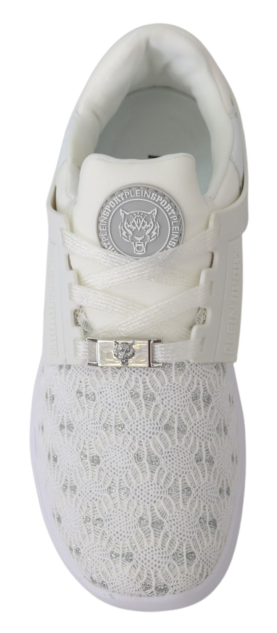 Plein Sport White Polyester Runner Beth Sneakers Women's Shoes