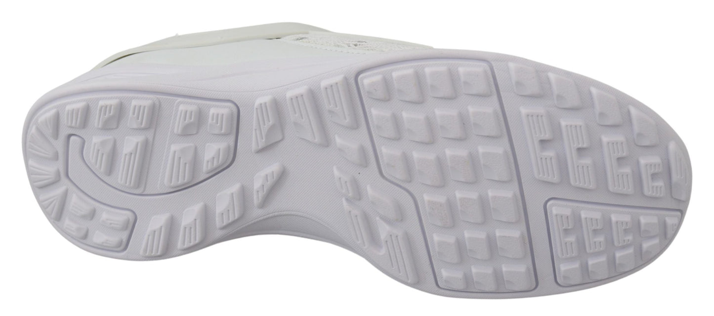 Plein Sport White Polyester Runner Beth Sneakers Women's Shoes