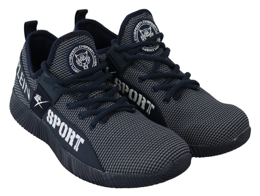 Plein Sport Blue Indaco Polyester Carter Sneakers Men's Shoes