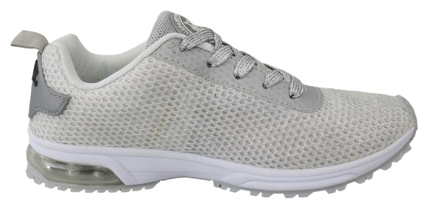 Plein Sport Silver Polyester Gretel Sneakers Women's Shoes