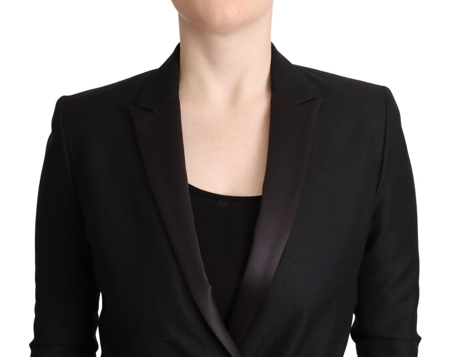 Costume National Black Long Sleeves Double Breasted Women's Jacket