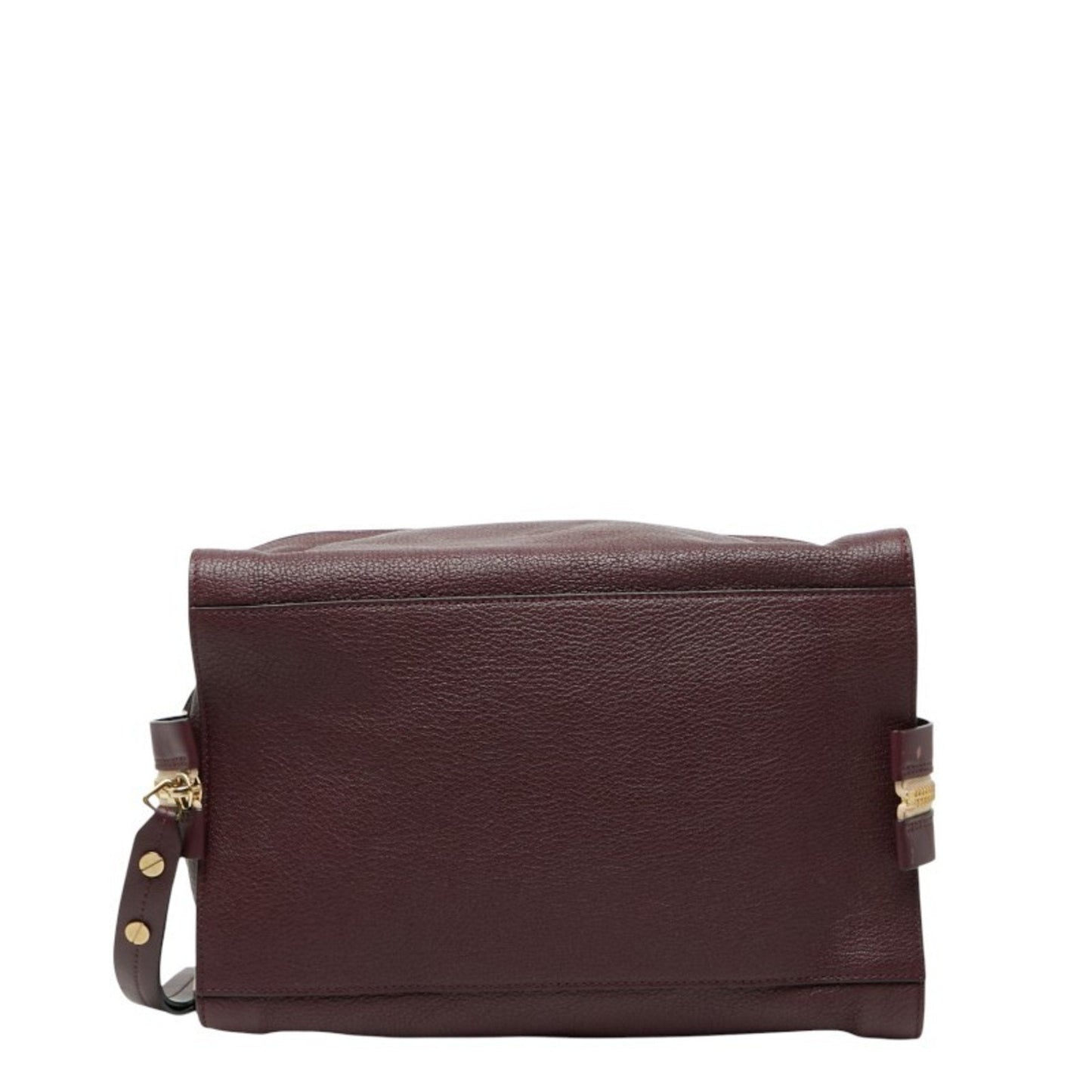 Chlo�� Bordeaux Red Color Wine Leather Handbag (Pre-Owned)